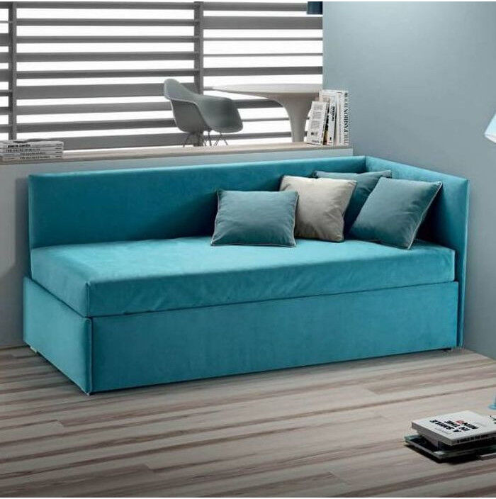 Samoa Letti Letto Enjoy Twice Angolo Imbottito Con Letto Estraibile, Con Arredinitaly