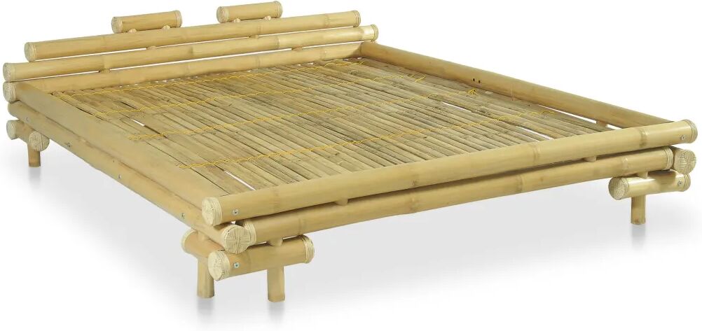 vidaXL Bedframe bamboe 160x200 cm