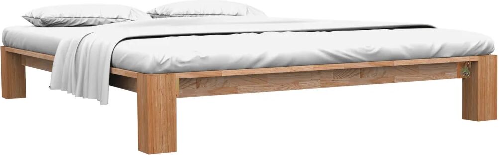 vidaXL Bedframe massief eikenhout 140x200 cm