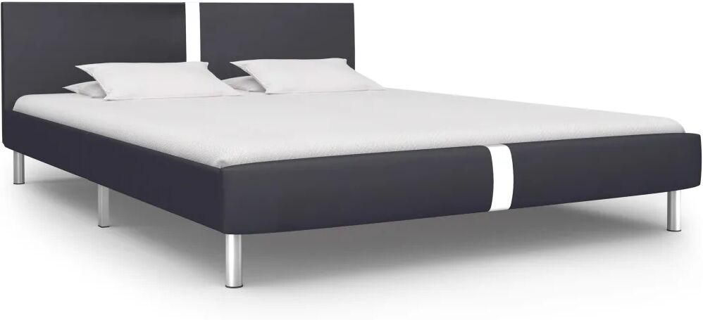 vidaXL Bedframe kunstleer zwart 180x200 cm