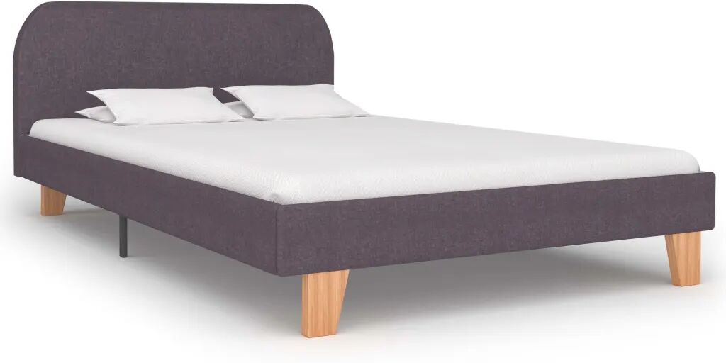 vidaXL Bedframe stof taupe 120x200 cm