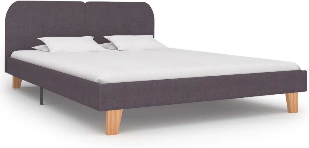 vidaXL Bedframe stof taupe 180x200 cm