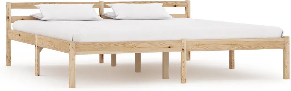 vidaXL Bedframe massief grenenhout 160x200 cm