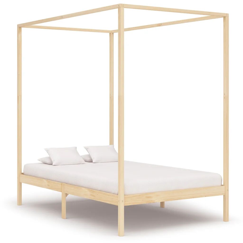 vidaXL Hemelbedframe massief grenenhout 120x200 cm