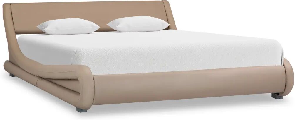 vidaXL Bedframe kunstleer cappuccino 140x200 cm