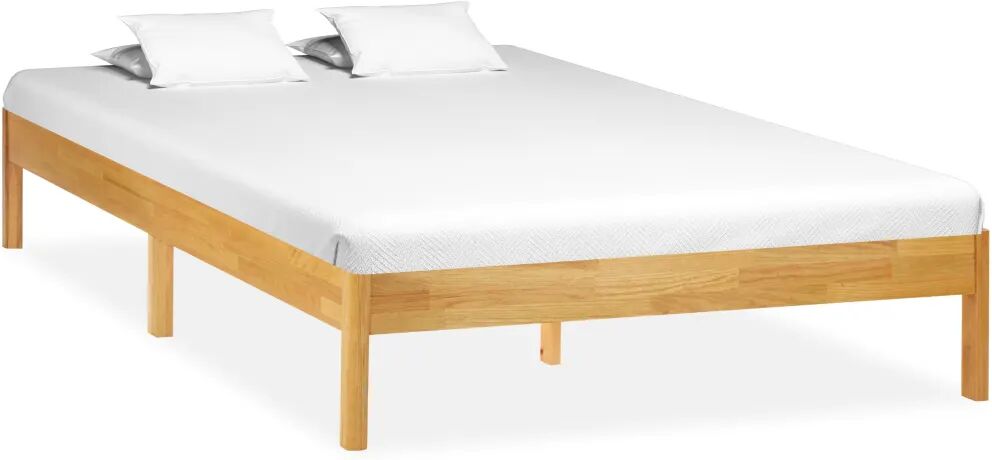 vidaXL Bedframe massief eikenhout 120x200 cm