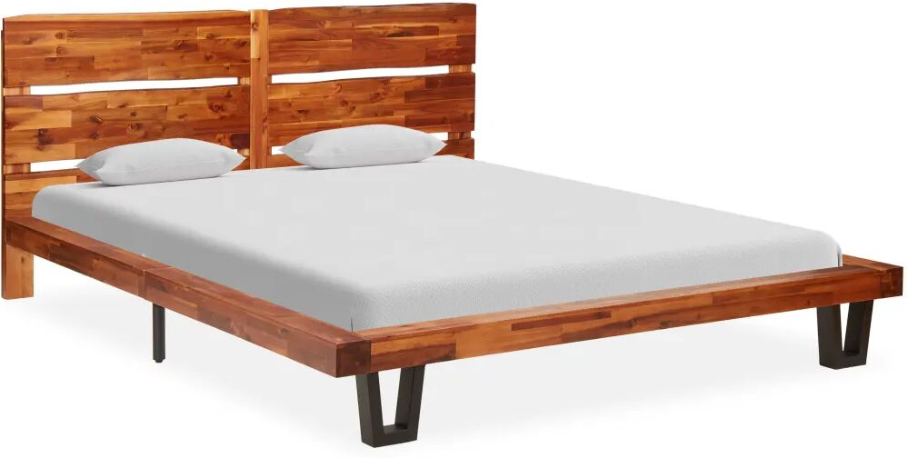 vidaXL Bedframe boomstam massief acaciahout 160 cm