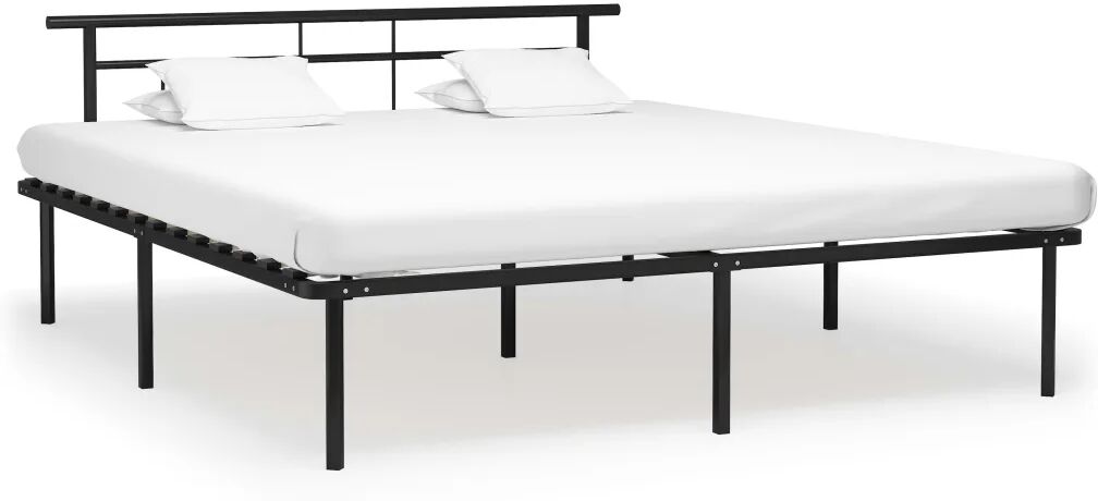 vidaXL Bedframe metaal zwart 200x200 cm