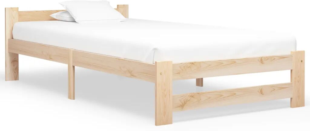 vidaXL Bedframe massief grenenhout 100x200 cm