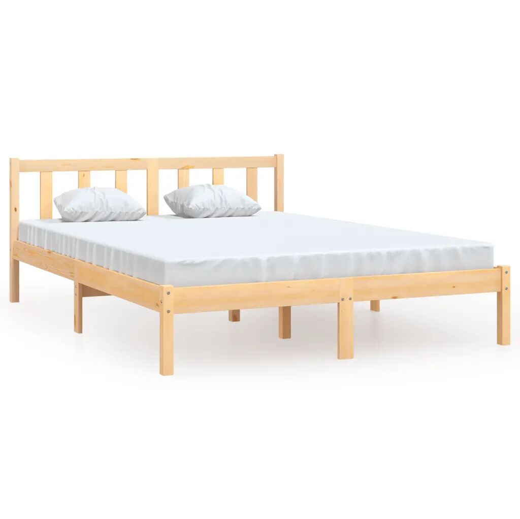 vidaXL Bedframe massief grenenhout 160x200 cm