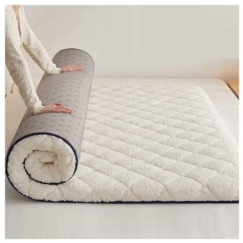 LINCYS Opvouwbare Tatami-matras, Tatami-matras in Japanse stijl, Zachte Futon-vloermatras Dikker vloermatras met quilten,C,150 * 190CM