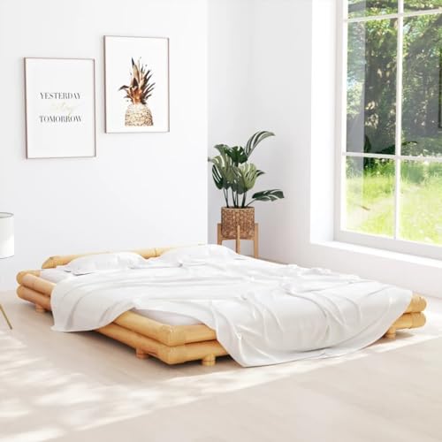 TEKEET Meubels Home Gereedschap Bedframe Bamboe 160x200 cm