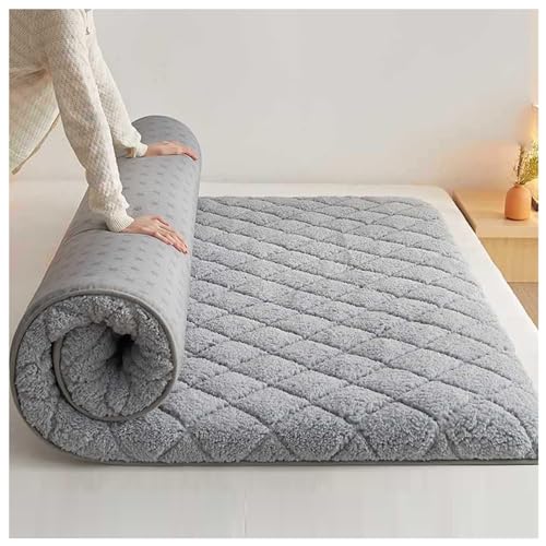 LINCYS Opvouwbare Tatami-matras, Tatami-matras in Japanse stijl, Zachte Futon-vloermatras Dikker vloermatras met quilten,D,180 * 200CM