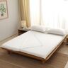 収納マスター 100% katoenen futon matrashoes met L-vormige rits, Japanse futon matrashoes camping matras slaapmat hoes (kleur: wit, maat: twin/100 x 200 cm)