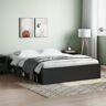 AUUIJKJF This Item- Bedframe Zwart 150x200 cm King Size-Nice