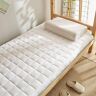 収納マスター Japanse futon matras tatami vloermat opvouwbare vloermatras voor dutje antislip slaapmatras voor vloer volwassen oprolbare slaapmat vloermatten voor thuis (kleur: wit 2, maat: 150 x 20 cm