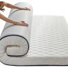 BRRRRT Matras van latex, zacht en dik, Japanse futon, eenvoudig, antislip, ademend en opvouwbaar (wit, 90 x 200 cm)