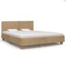 vidaXL Bedframe handgeweven echt rattan 180x200 cm