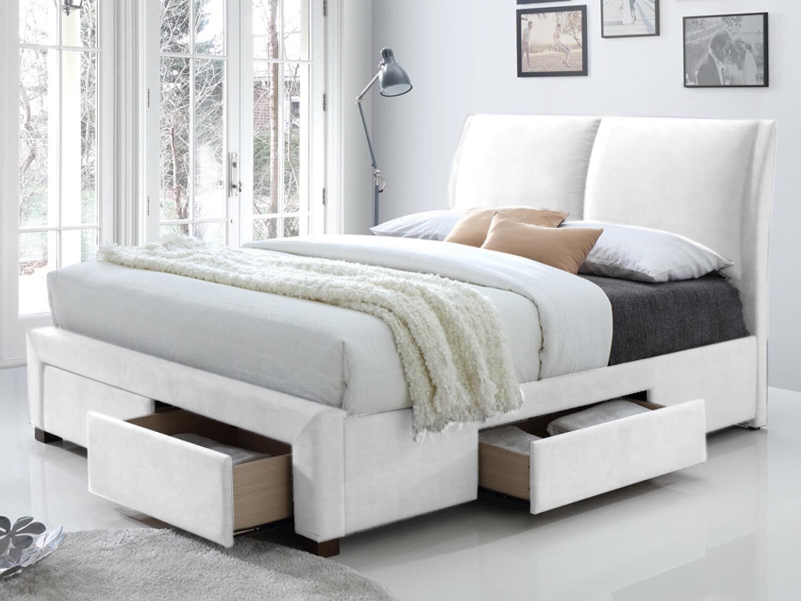 Rousseau Bed Babano 160x200 - wit