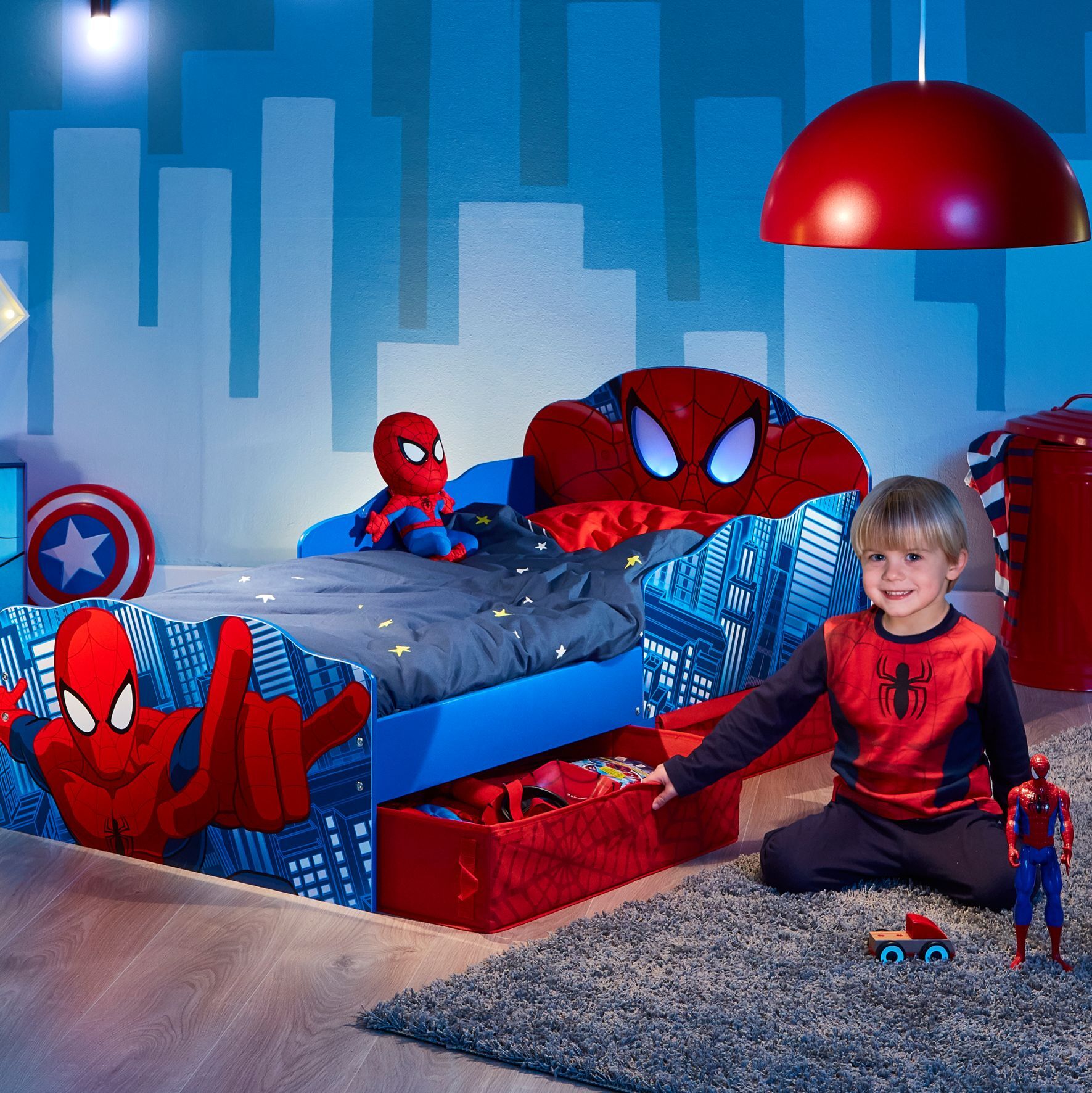 WorldsApart Spider-Man peuterbed met bedlades