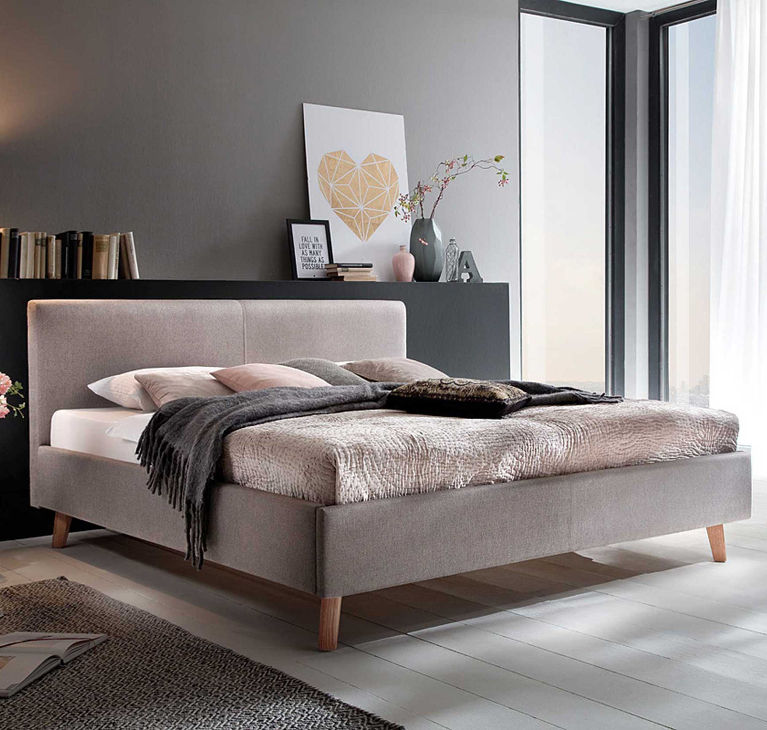 Meise Bed Sem 160x200 - taupe