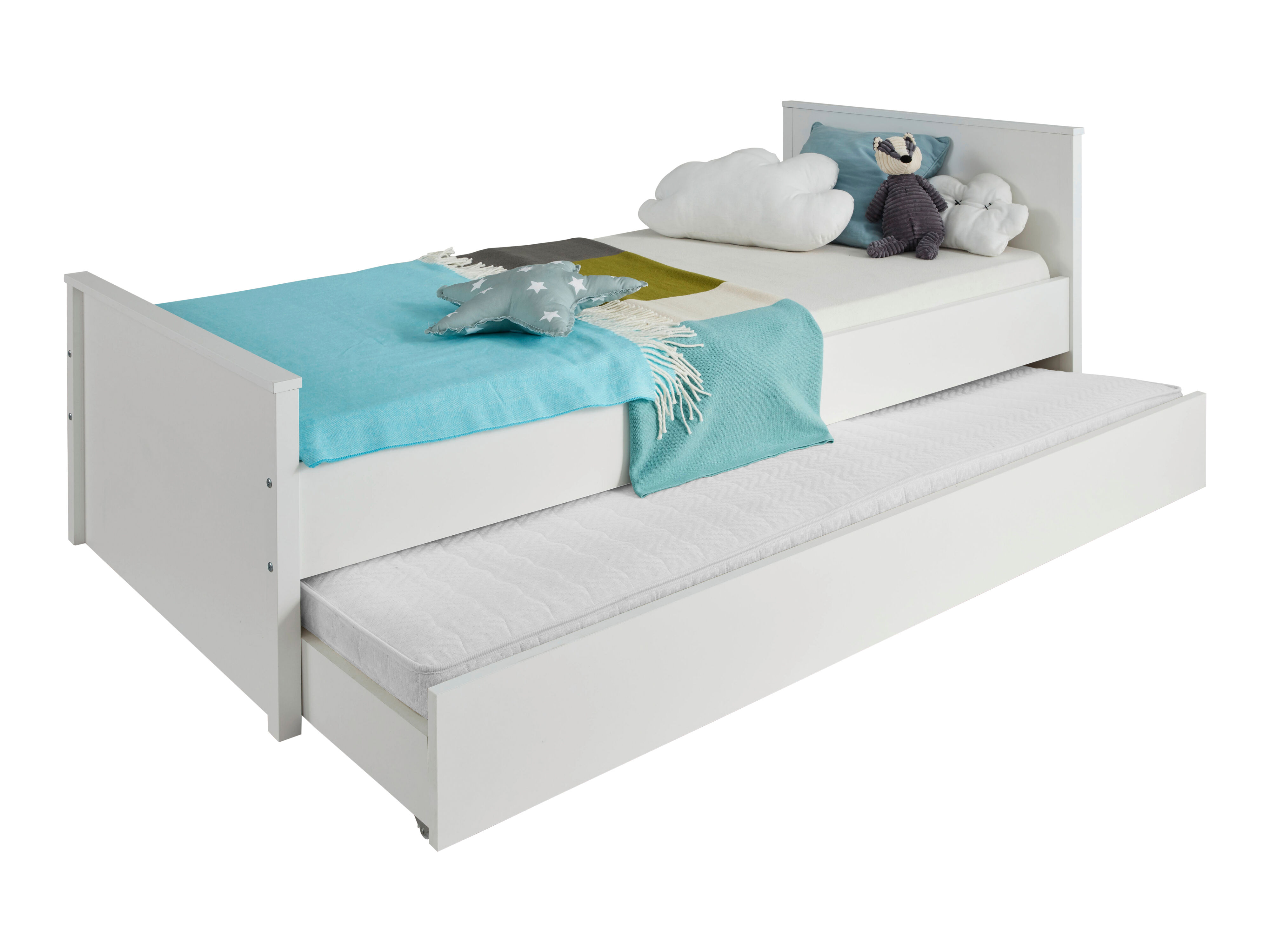 Ory seng 90x200 cm med sengeskuff, hvit.