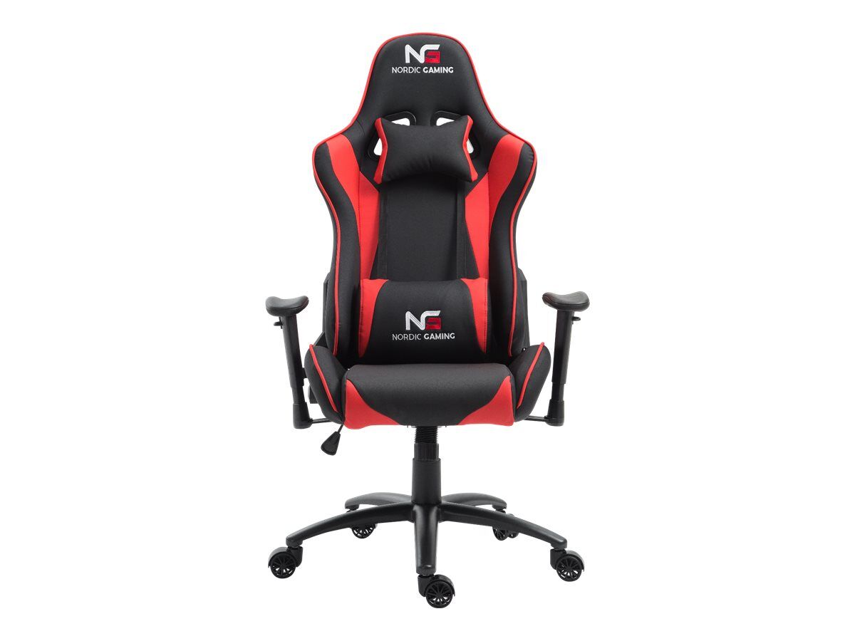 Nordic Gaming Racer gamer stol svart og rød.