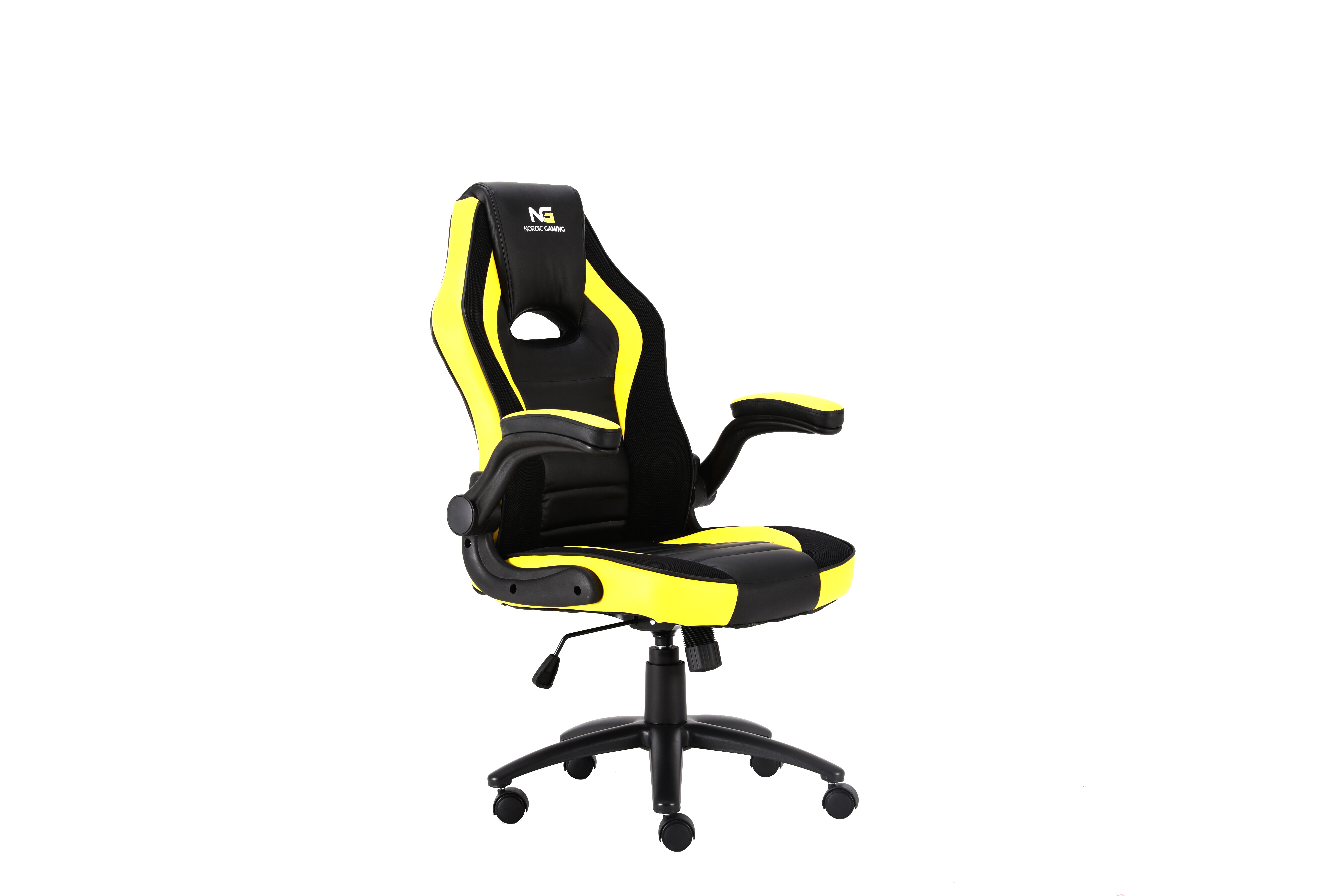 Nordic Gaming Charger V2 gamer stol svart, gul.