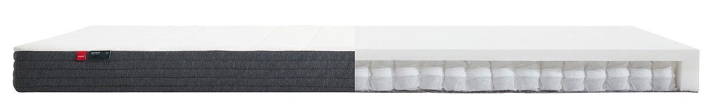 FLEXA Sleep - Fjærmadrass m. myk skum 200x90 - Bambustrekk   Unoliving