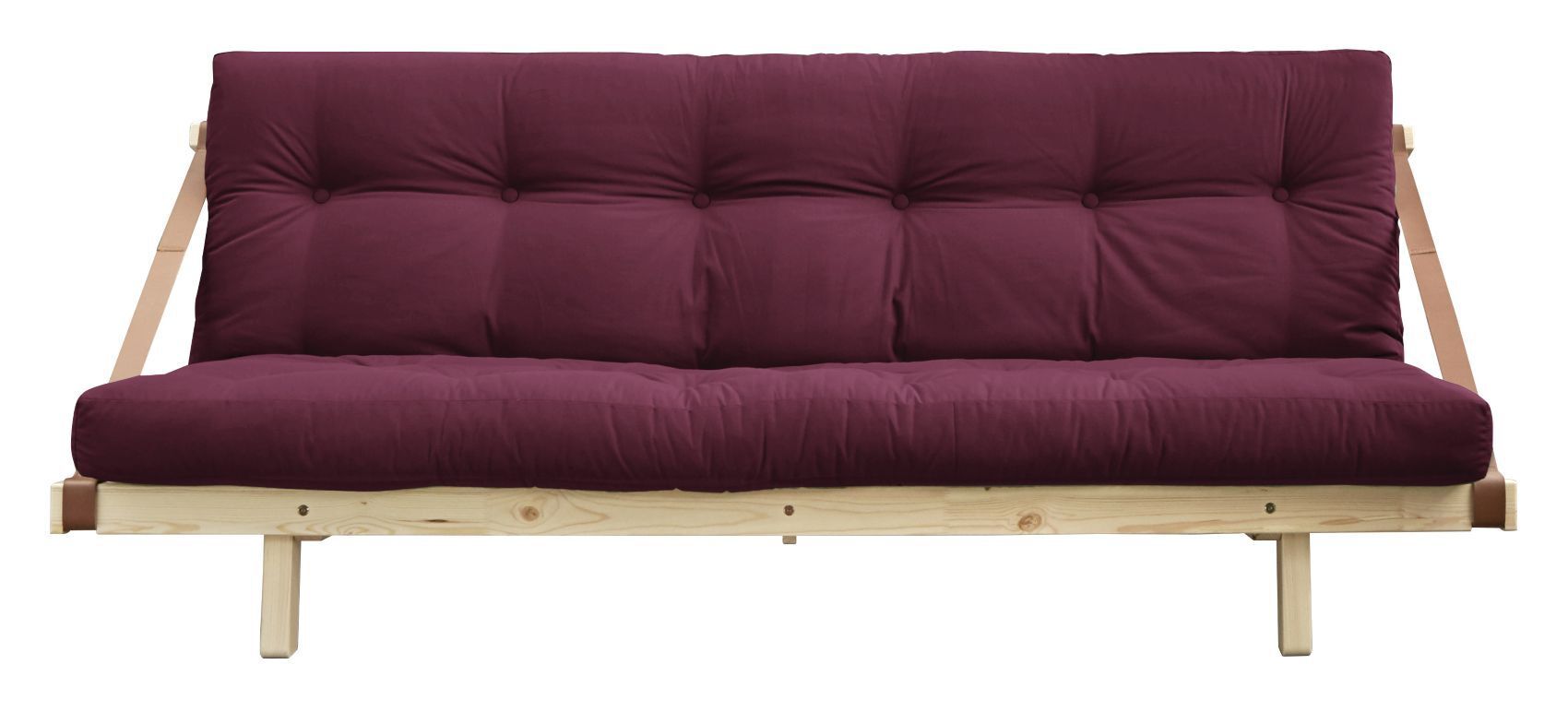 Karup Design Jump Sovesofa, Bordeaux/Natur   Unoliving