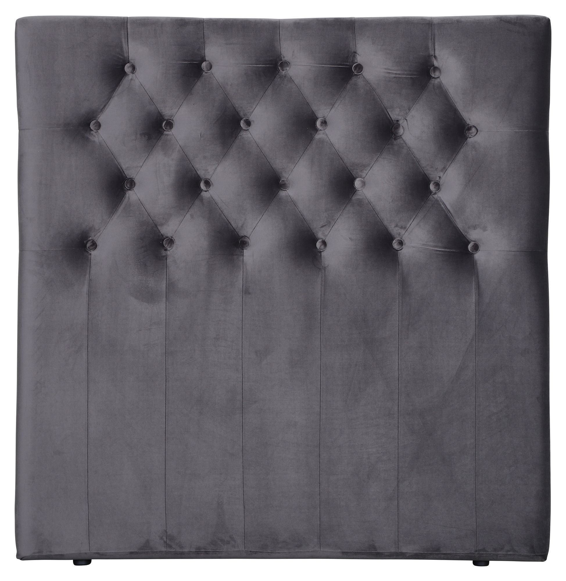 Venture Design Furuvik sengegavl, Mørkegrå velour, B:120   Unoliving