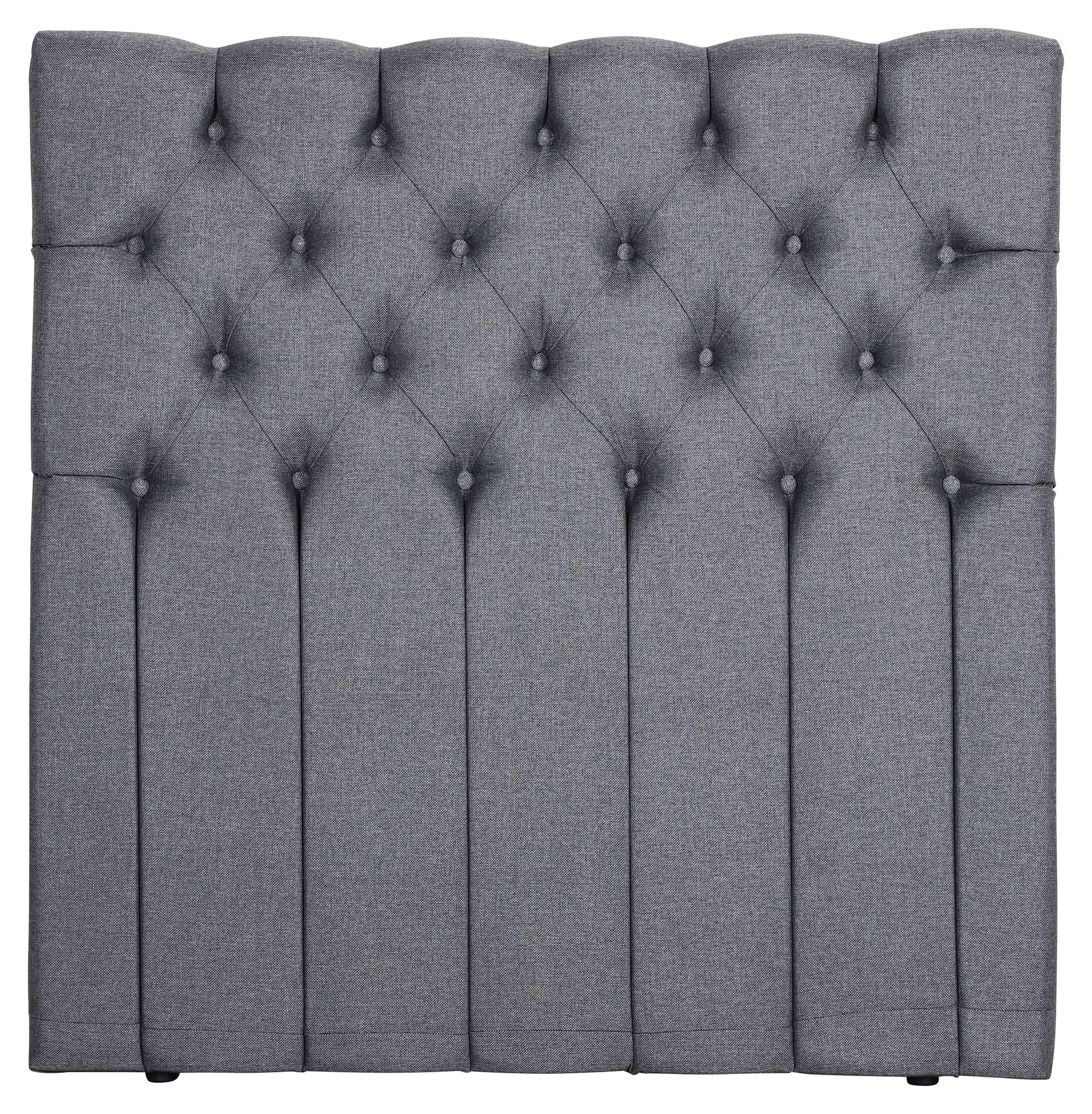 Venture Design Särna sengegavl, Mørkegrå stoff, B:120   Unoliving