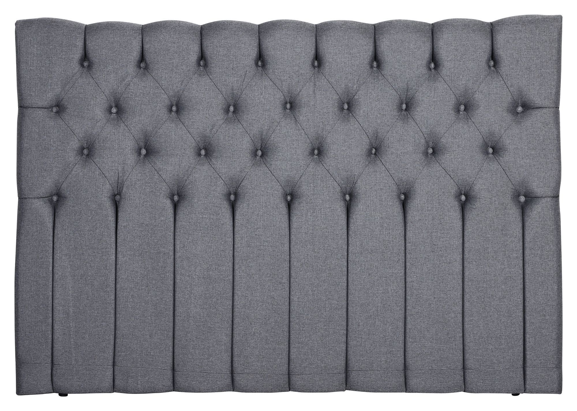 Venture Design Särna sengegavl, Mørkegrå stoff, B:160   Unoliving