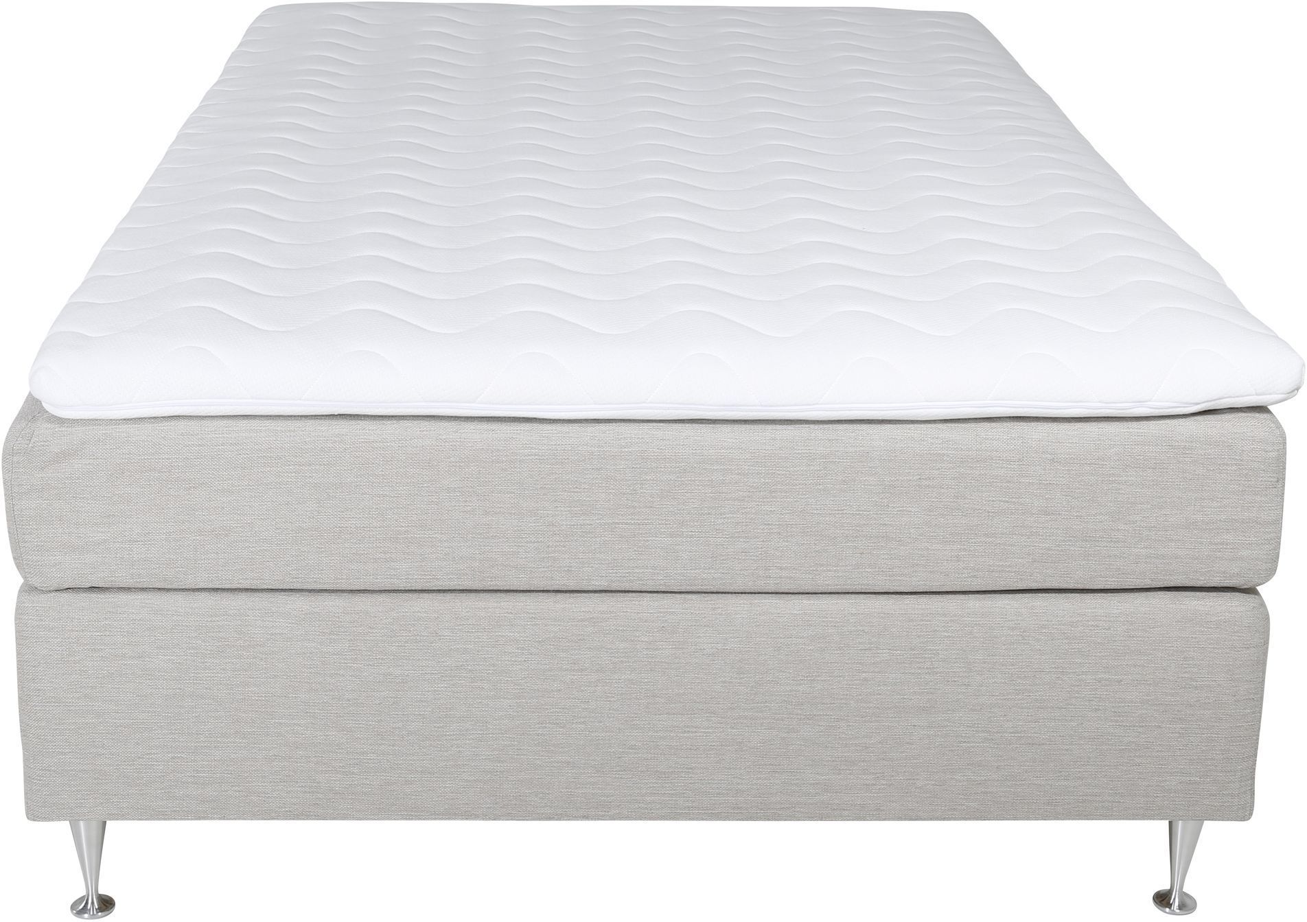 Venture Design Tällberg 5-zoner Kontinentalseng Fast, Beige stoff, 120x200   Unoliving