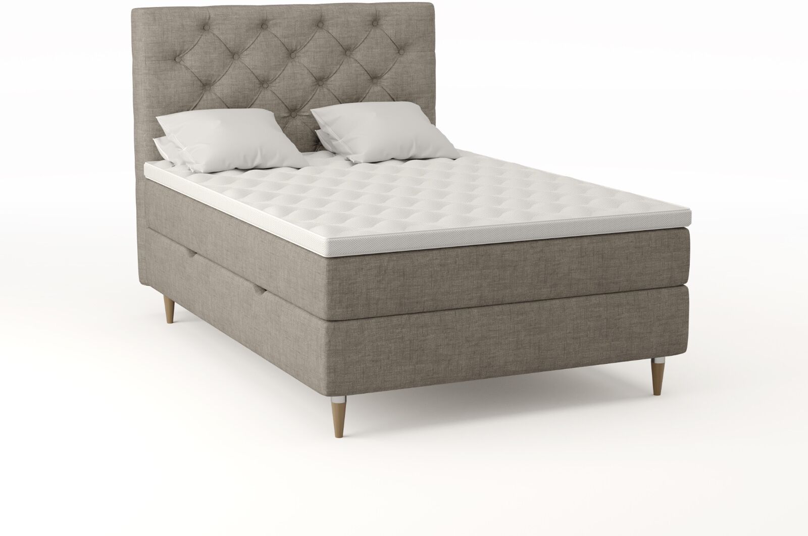 SparMax Comfort Seng Med Oppbevaring 140x200 - Beige