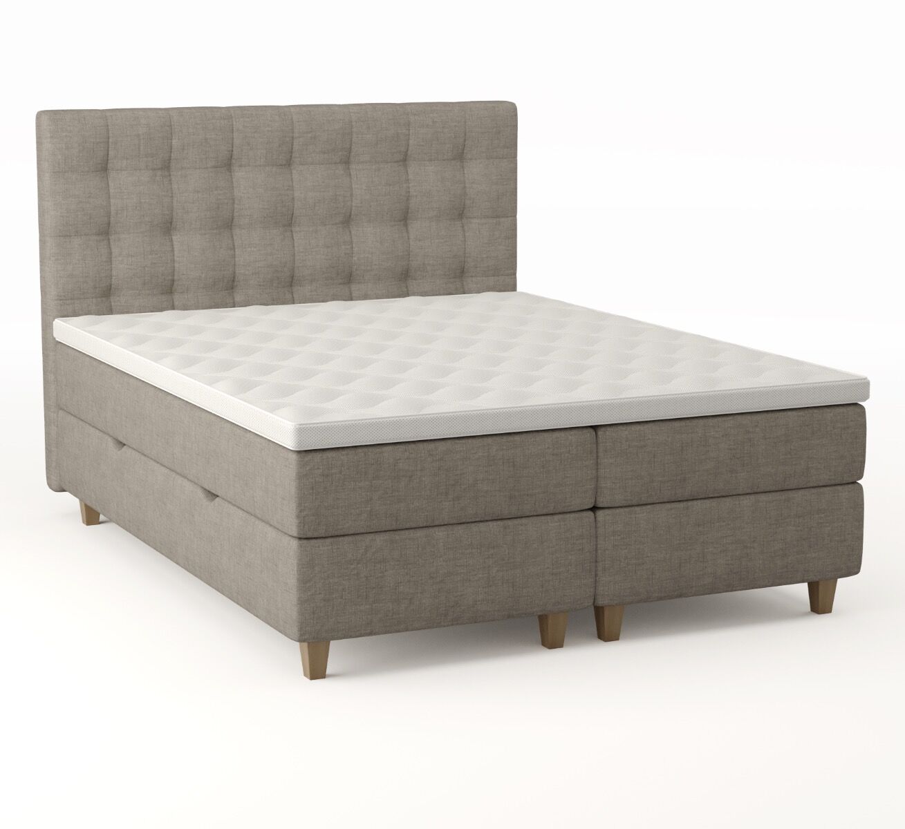 SparMax Comfort Seng Med Oppbevaring 160x200 - Beige