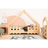 Elior Drewniane łóżko dziecięce domek z płotem - Stires