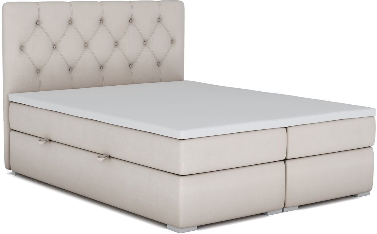 Producent: Elior Łóżko boxspring z pojemnikiem Rina 180x200 - 58 kolorów