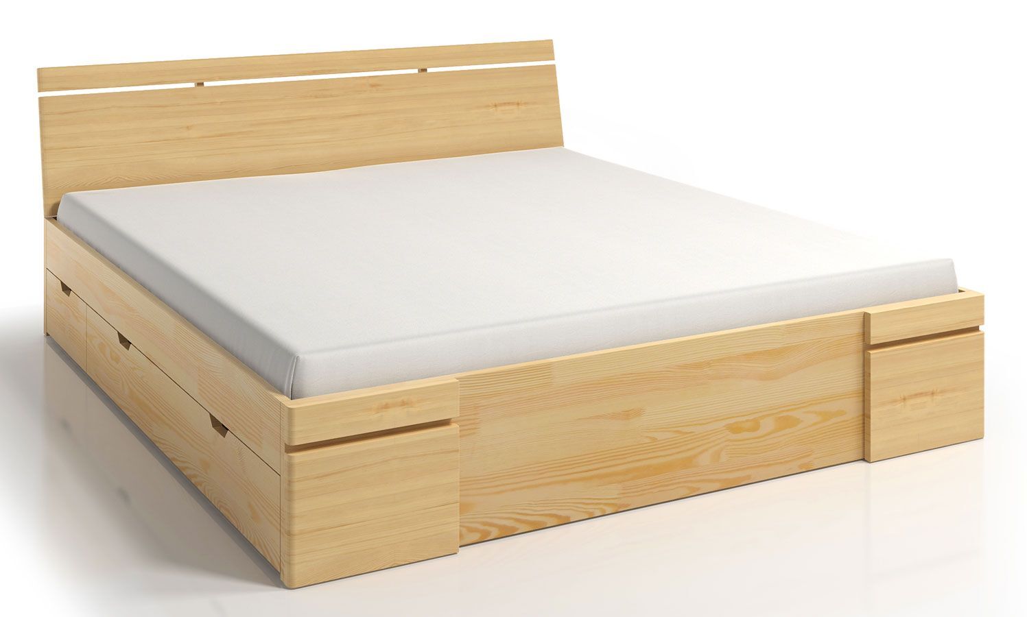 Producent: Elior Drewniane łóżko z szufladami Ventos 5X - 5 ROZMIARÓW