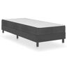 vidaXL Cama boxspring 100x200 cm tecido cinzento