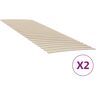 vidaXL Estrados de ripas com 48 ripas 2 pcs 80x200 cm