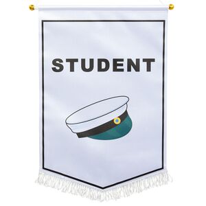 Hisabjoker Liten Student Flagga Vertikal Studentmössa