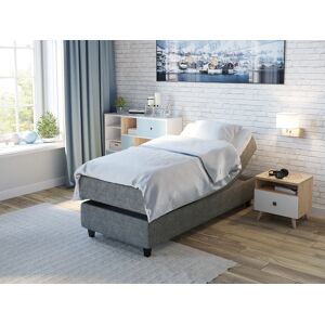 Softlines Seng Comfort Ställbar Säng 90x200 - Ljusgrått