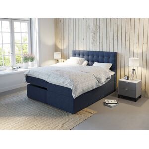 Softlines Seng Premium Ställbar Säng 180x200 - Mörkblå