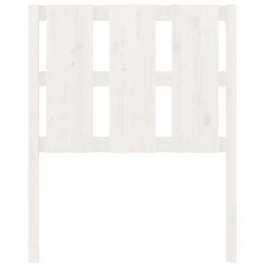 17 Stories Bed Headboard Black 105.5X4x100 Cm Solid Wood Pine white 100.0 H x 80.5 W x 4.0 D cm