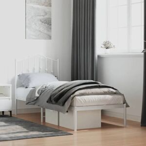 Brambly Cottage Affton Metal Bed white 98.0 H x 80.0 W x 196.0 D cm