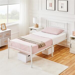 Marlow Home Co. Mccray Metal Bed Frame with Headboard/Under-Bed Storage white 89.0 H x 97.0 W x 197.0 D cm