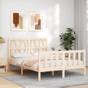 Marlow Home Co. Bed Frame with Headboard brown 100.0 H x 80.5 W x 205.5 D cm