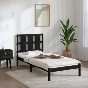 Alpen Home Nicol Solid Wood Bed Frame Bed black 100.0 H x 80.5 W x 195.5 D cm