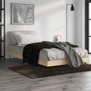 Bed Frame Sonoma Oak 90x190 cm 3FT Single Engineered Wood - Goodvalue